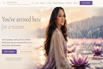 design wix energy healing practitioner website reiki holistic wellness website