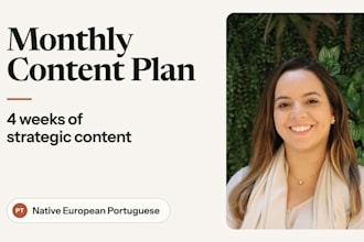 create a monthly social media content plan for your brand