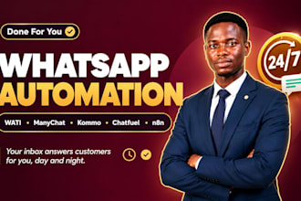 setup whatsapp wati manychat dm kommo   chatfuel linkdm instatdm tailortalk n8n