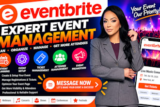 plan and manage your events on eventbrite