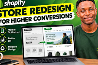 redesign shopify store for higher conversions