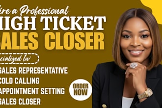 high ticket sales closer sales representative salesperson b2b lead generation