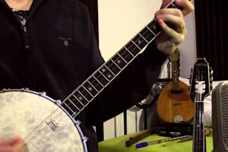 record banjo, bouzouki, ukulele, harmonica, tin whistle and irish folk instrumen