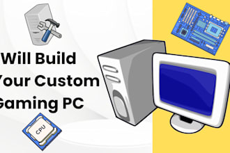 build you custom gaming pc using the parts you supply