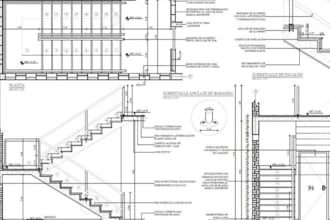 create architectural drawing for planning and building control in UK