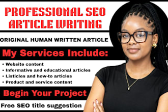 do SEO article writing, blog writing, and content writing