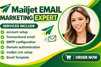 setup mailjet smtp transactional email domain authentication email template