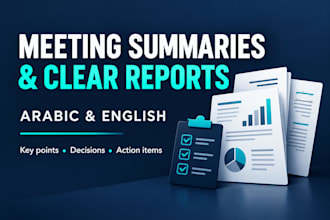 summarize meetings into clear reports and action items