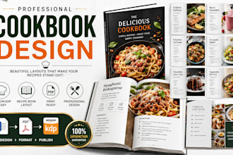 do cookbook recipe book design, cookbook cover, cookbook design, canva cookbook