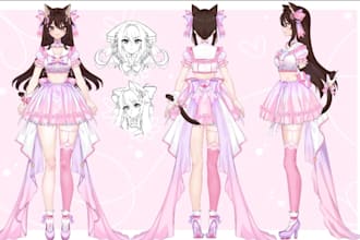 2d 3d model design rig fix 2d live vtuber vrchat vroid vrm mmd vtube studio