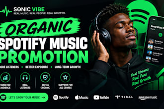 do organic music promotion for your spotify music