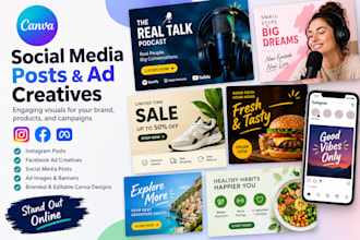 do social media post, facebook ad creative, ad image, ads design, instagram post