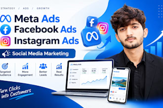 be your facebook ads, instagram ads,meta ads  manager,paid ads, and social media