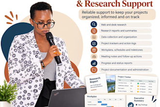 provide professional project coordination and research support