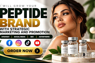 run compliant peptide ads promotion and marketing on fb, ig, google, website SEO