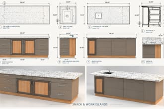 create cabinets wardrobes, millwork joinery, cutlists, installation ready