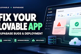 fix lovable app bugs, supabase errors and deployment issues