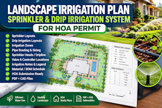 do landscape irrigation plan sprinkler, system drip irrigation for hoa permit