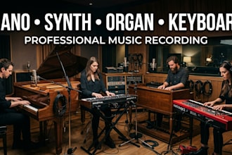 record piano synth organ keyboard for your song
