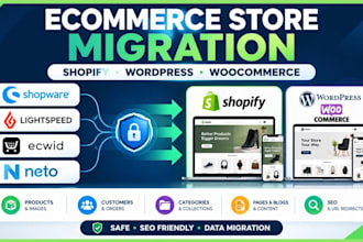 migrate shopware lightspeed ecwid neto to shopify wordpress website migration