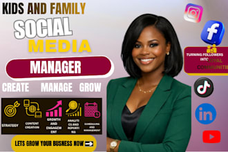 be your kids and family social media manager and content creator