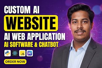 develop ai website, ai web application, ai software
