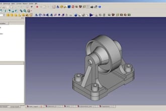 create 3d parametric cad models and mechanical assemblies in freecad