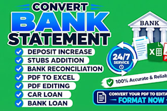 convert bank statement pdf to editable format