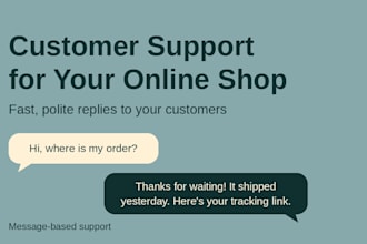 answer your shops customer messages and order questions