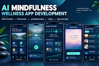 develop ai mindfulness meditation tracker, affirmation guide yoga relaxation app