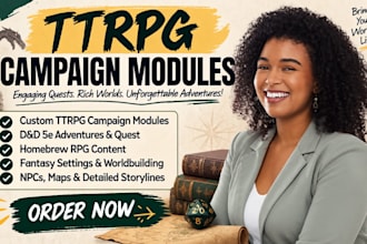 write ttrpg campaign modules dnd 5e homebrew rpg quest and fantasy settings