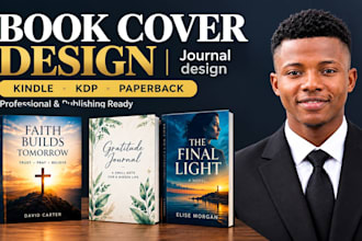 design journal, christian book cover, kindle ebook cover design, cover design