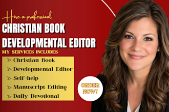 developmental edit, devotionals, self help, memoirs as a christian editor