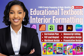 write, design and format educational textbook, curriculum plan, workbook design
