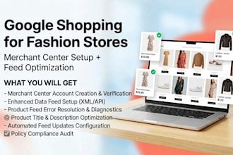 set up google merchant center and shopping feed for your fashion shopify store