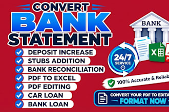 convert bank statement bank statement pdf to editable format