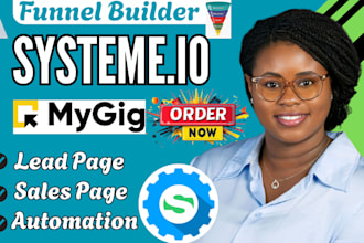 build systeme io leadcapture page, systeme io sales funnel, systeme io website