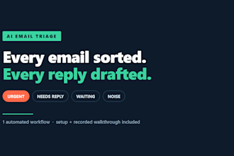 build an ai email triage system