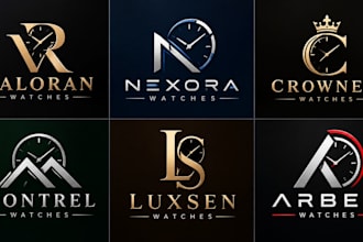 design a professional luxury, timepiece, jewelry, fashion, or premium watch logo