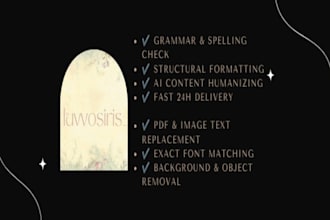 proofread, edit, and format your document professionally