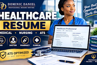 write an ats healthcare, medical and nursing resume