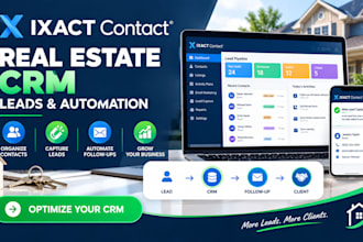 optimize ixact contact CRM, leads and automation for realtors