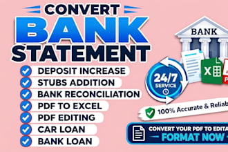 convert bank statement pdf to editable format