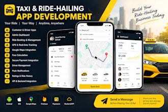 develop a taxi, ride hailing, or booking mobile app