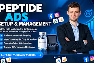 fix peptide ads , run peptide facebook ads, run peptide google ads campaign