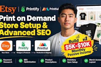 setup amazon print on demand store merch on demand and amazon SEO