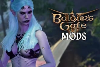 build custom ck3 mod, baldurs gate 3 mod, hoi4 mod, game modding and scripting