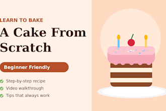 teach you how to bake cake
