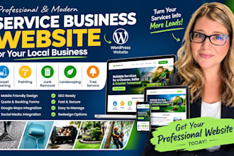 build carpet cleaning, painting, junk removal, landscaping and tree website