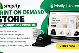 build a shopify print on demand store with printify and printful